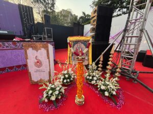 LAMP & SAI BABA POSTER SELFIE POINT