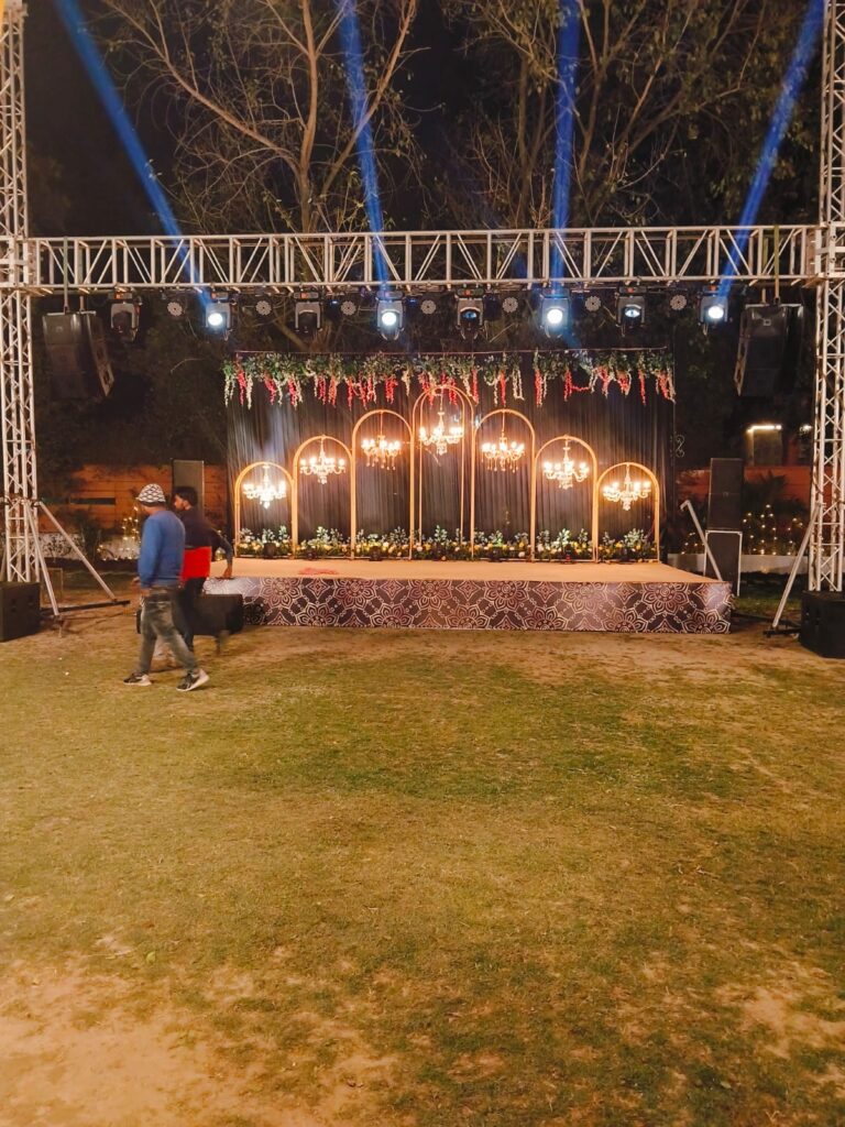 stage for sangeet night