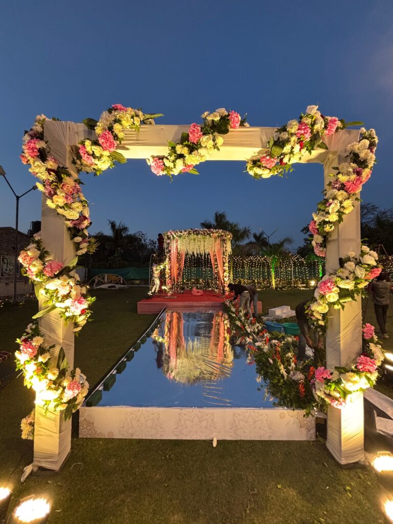 passage for wedding stage