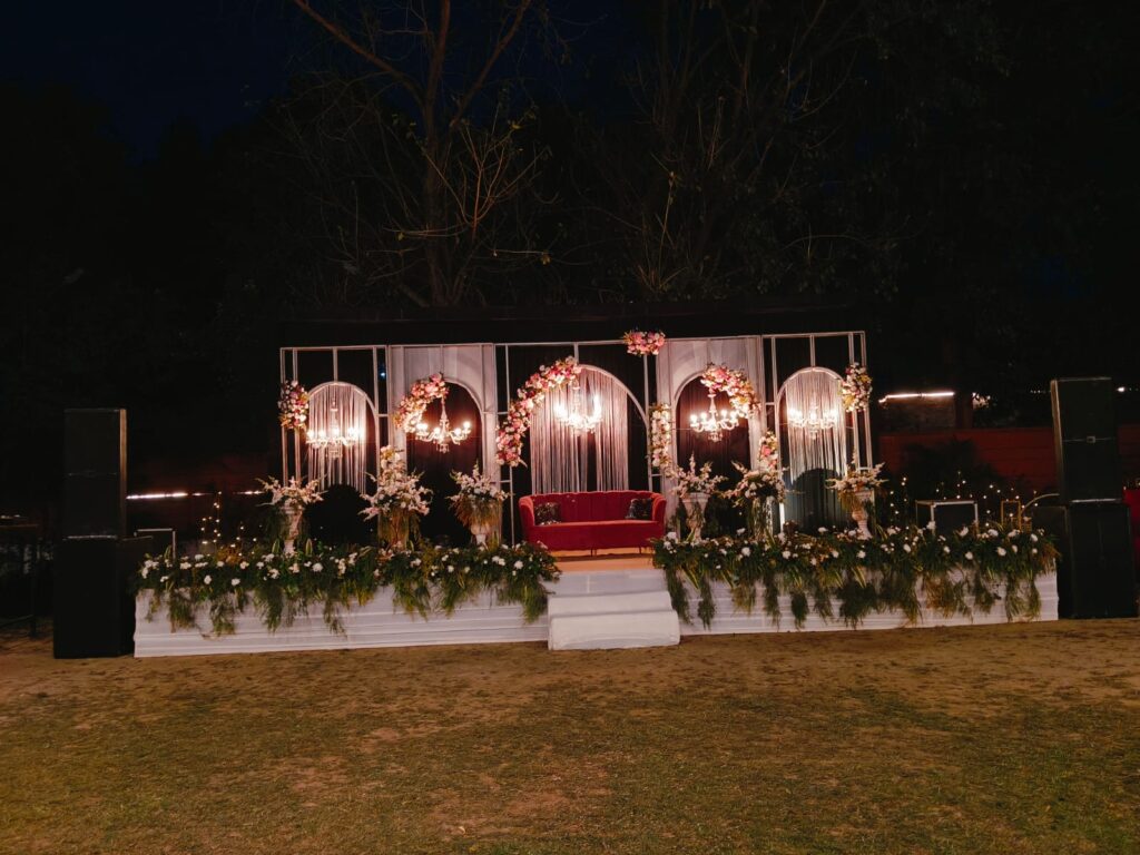 Stage for Sangeet